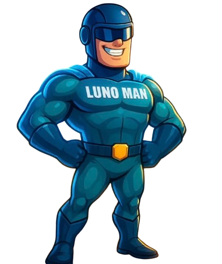 Luno Man Mascot